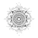 sun mandala  tattoo design idea