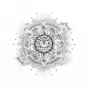 sun mandala  tattoo design idea