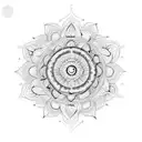 sun mandala  tattoo design idea