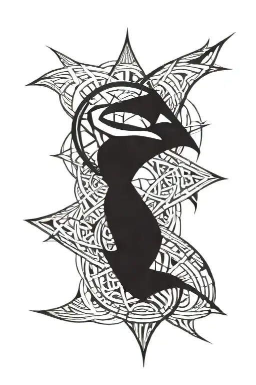 Superman & spiderman symbol integrated tattoo design idea