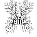 two trees one leafless upside down and one full of life right side up tattoo design idea