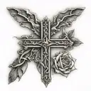 diseño de tres cruces tattoo design idea