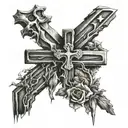 diseño de tres cruces tattoo design idea