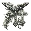 diseño de tres cruces tattoo design idea