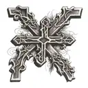 diseño de tres cruces tattoo design idea