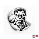 incredible hulk tattoo design idea