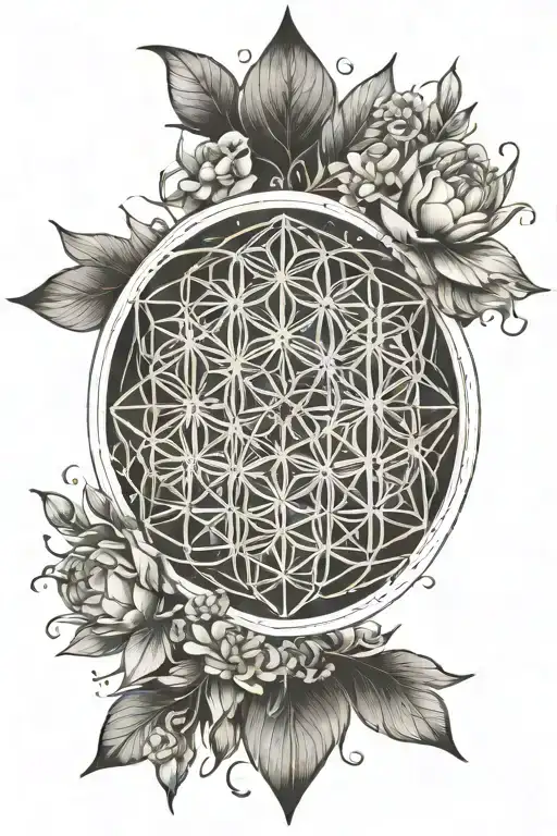 flower of life, 444,333,222,spirit guides,pyramids, universe  tattoo design idea