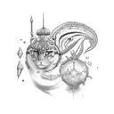 E, H, S, C, and J tattoo design idea