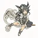 mass amane anime tattoo design idea