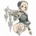 mass amane anime tattoo design idea