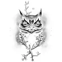 apple and tree representing fater and son tattoo design idea