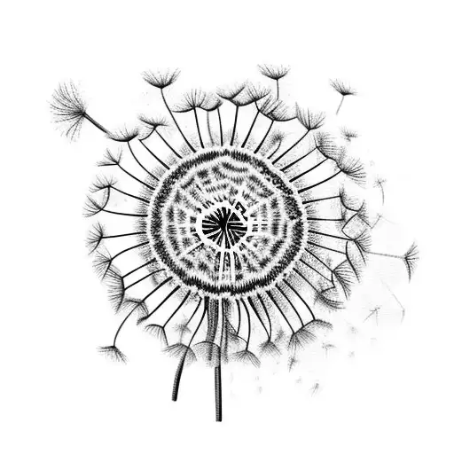 Dandelion tattoo design idea