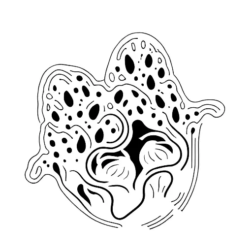 cat paw tattoo design idea