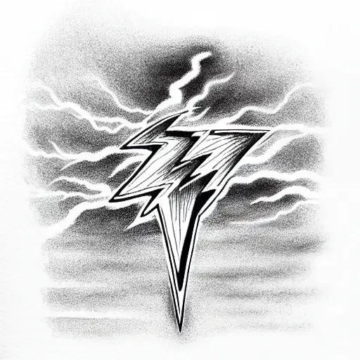 Lightning Bolt Flash tattoo design idea