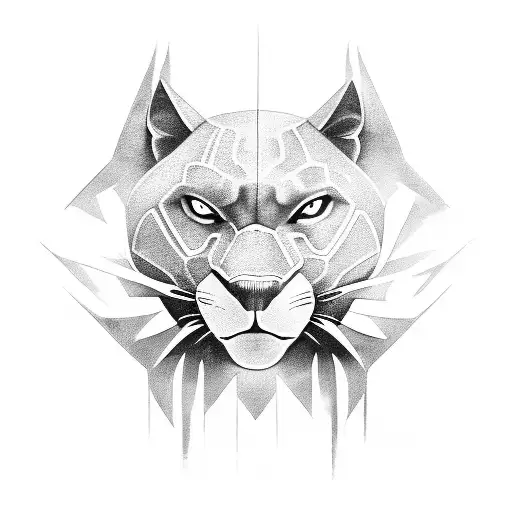 Black Panther tattoo design idea