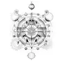 astrology alchemy zodiac planets sacred geometry tattoo design idea