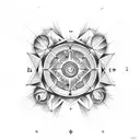 astrology alchemy zodiac planets sacred geometry tattoo design idea
