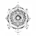 astrology alchemy zodiac planets sacred geometry tattoo design idea