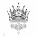 Queen's Crown tattoo design idea