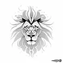lion ram tattoo design idea