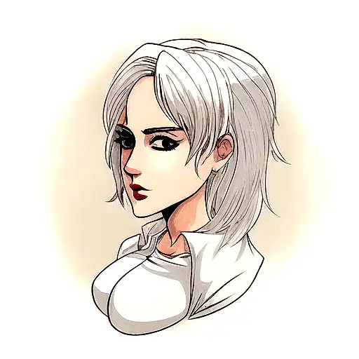 ciri from witcher tattoo design idea