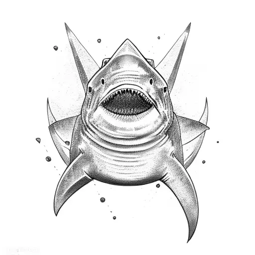 hammer shark tattoo design idea