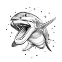 hammer shark tattoo design idea