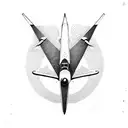 airplane racket and baseball tattoo design idea