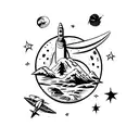 nasa tattoo design idea