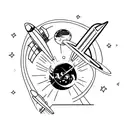 nasa tattoo design idea