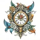 1996 perfect timing  tattoo design idea