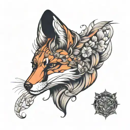 fox tattoo design idea