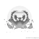 beaver-rapper tattoo design idea