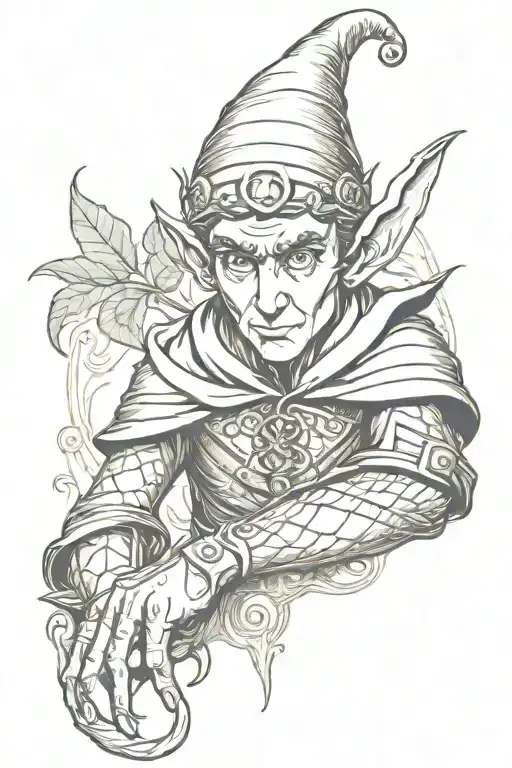 ELF tattoo design idea