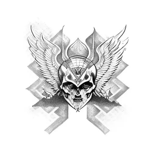St. Michael the Archangel tattoo design idea