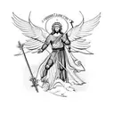 St. Michael the Archangel tattoo design idea