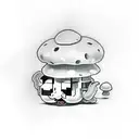 Super Mario's mushroom tattoo design idea