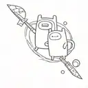 finn and Jake From adventure time tattoo design idea