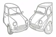 classic Mini Cooper  tattoo design idea