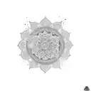 Ambigram of names Bhavana and Neeraja tattoo design idea