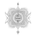 Ambigram of names Bhavana and Neeraja tattoo design idea