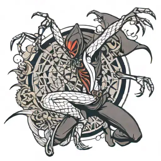 spider dancer tattoo design idea
