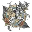 spider dancer tattoo design idea