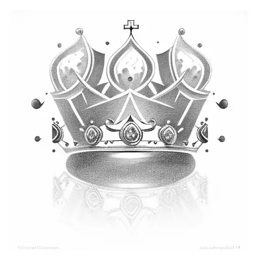 crown with a storm, the name Jasmine, and the date 10.11.14 tattoo design idea