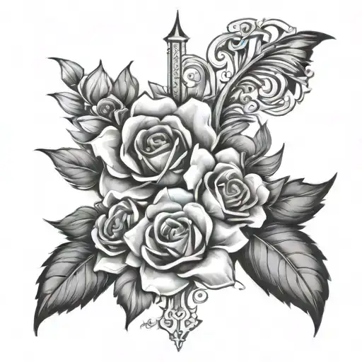 represent strength, pain and power. SH scar cover up. Journey with Christ should include psalms 73:26 and the message tattoo design idea