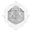 20 Sided Dice tattoo design idea