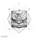 20 Sided Dice tattoo design idea