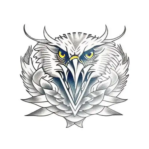 eagle banner  tattoo design idea