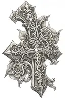 MCMLXV Cross tattoo design idea