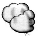 american football going through a cloud tattoo design idea